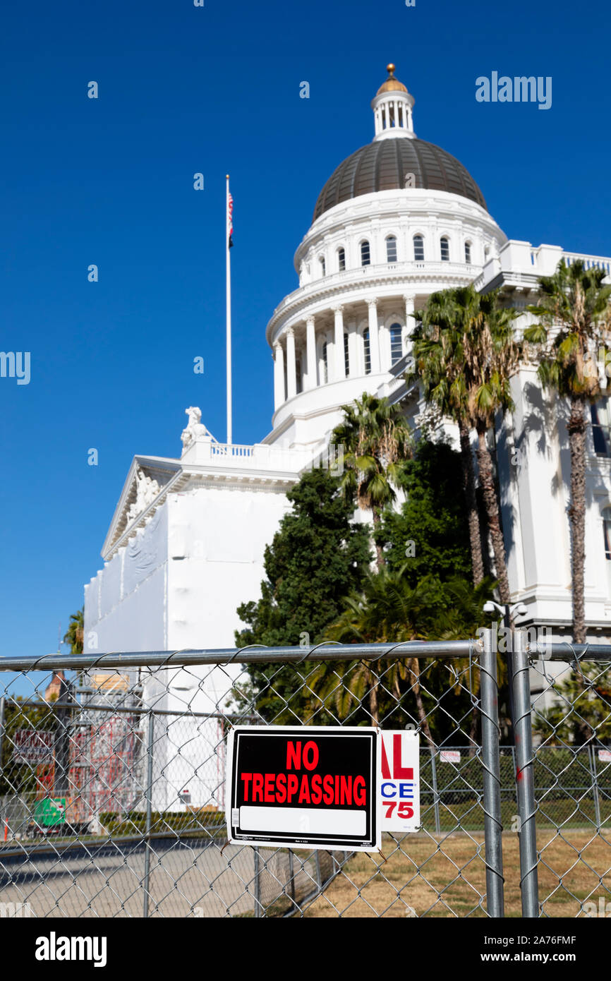 State Capitol building, Sacramento, State capital of California, United States of America. Stock Photo