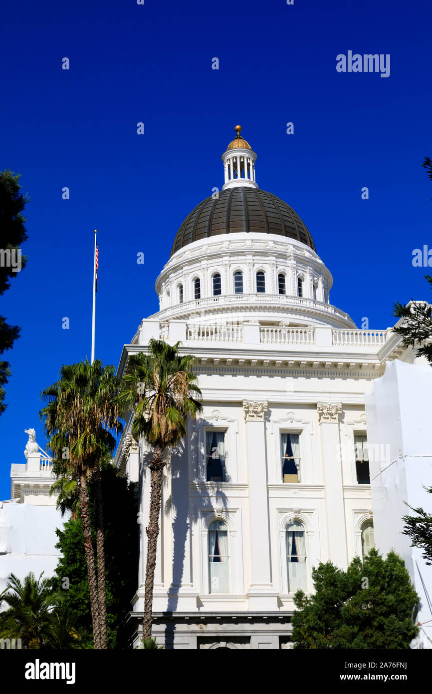 State Capitol building, Sacramento, State capital of California, United States of America. Stock Photo