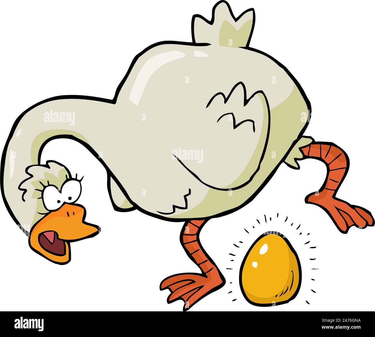 The Goose That Laid Golden Eggs Cut Out Stock Images & Pictures - Alamy