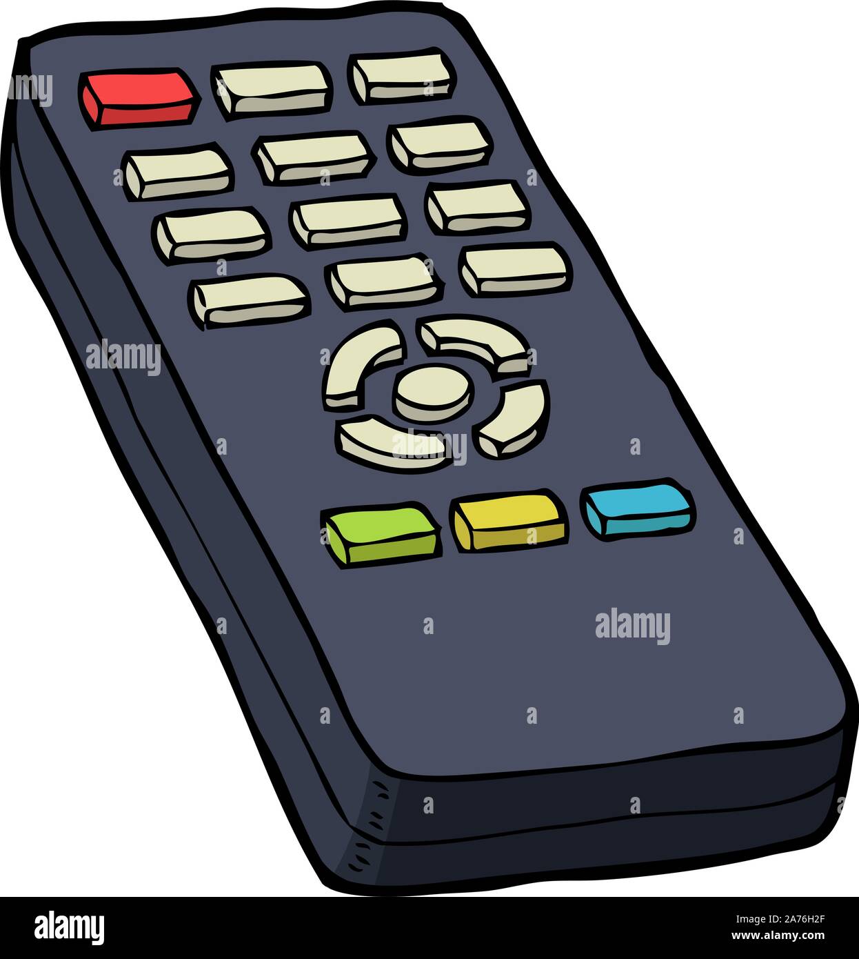 Television Illustration Remote Control Stock Vector Images - Alamy