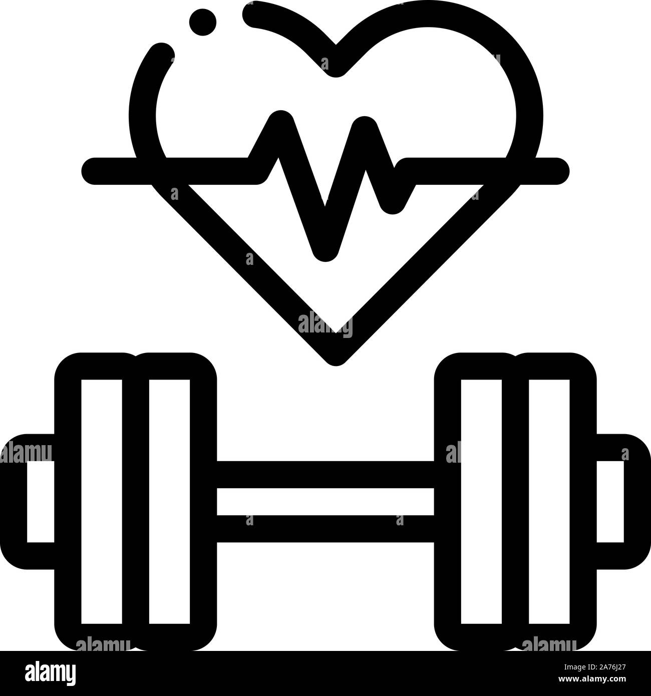 Cardio Training Biohacking Icon Vector Illustration Stock Vector
