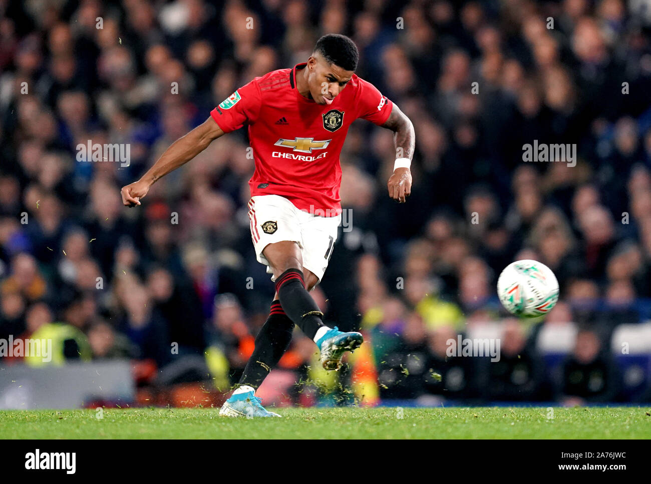 Marcus Rashford Side Manchester United's Marcus Rashford scores his side's second goal of ...