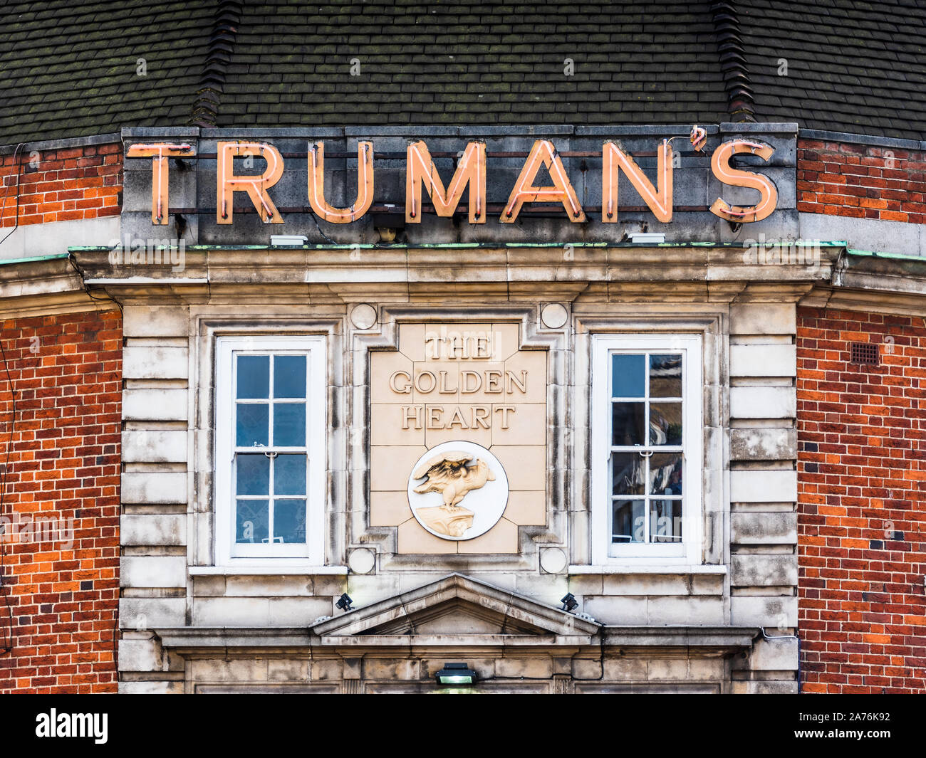 The Golden Heart Truman's Pub in Spitalfields East London Stock Photo