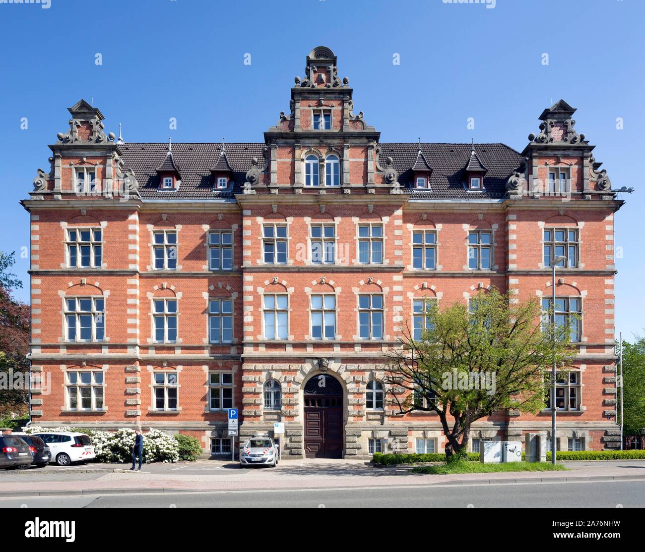 Government building, former district government of the province of Hanover, today state authority building, Stade, Lower Saxony, Germany Stock Photo