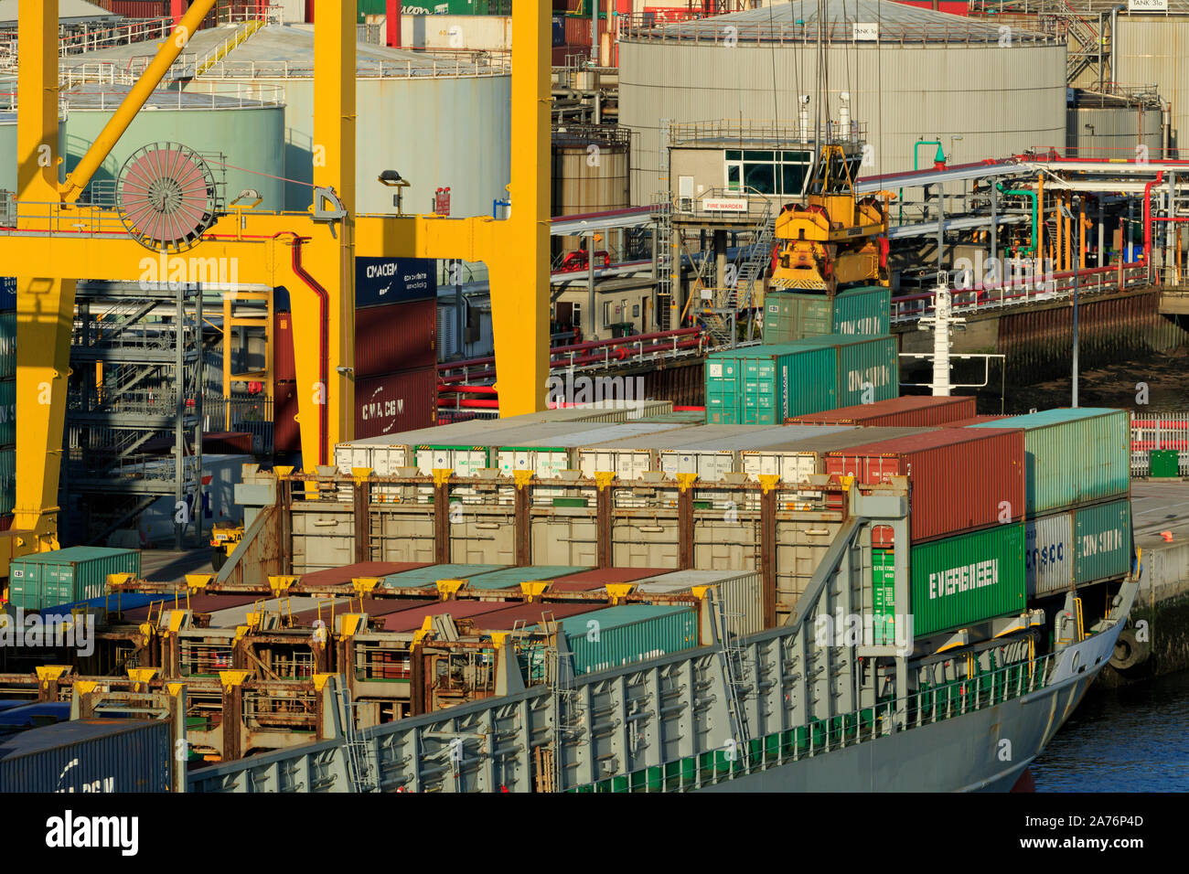Container Port, Dublin, County Dublin, Ireland Stock Photo Alamy