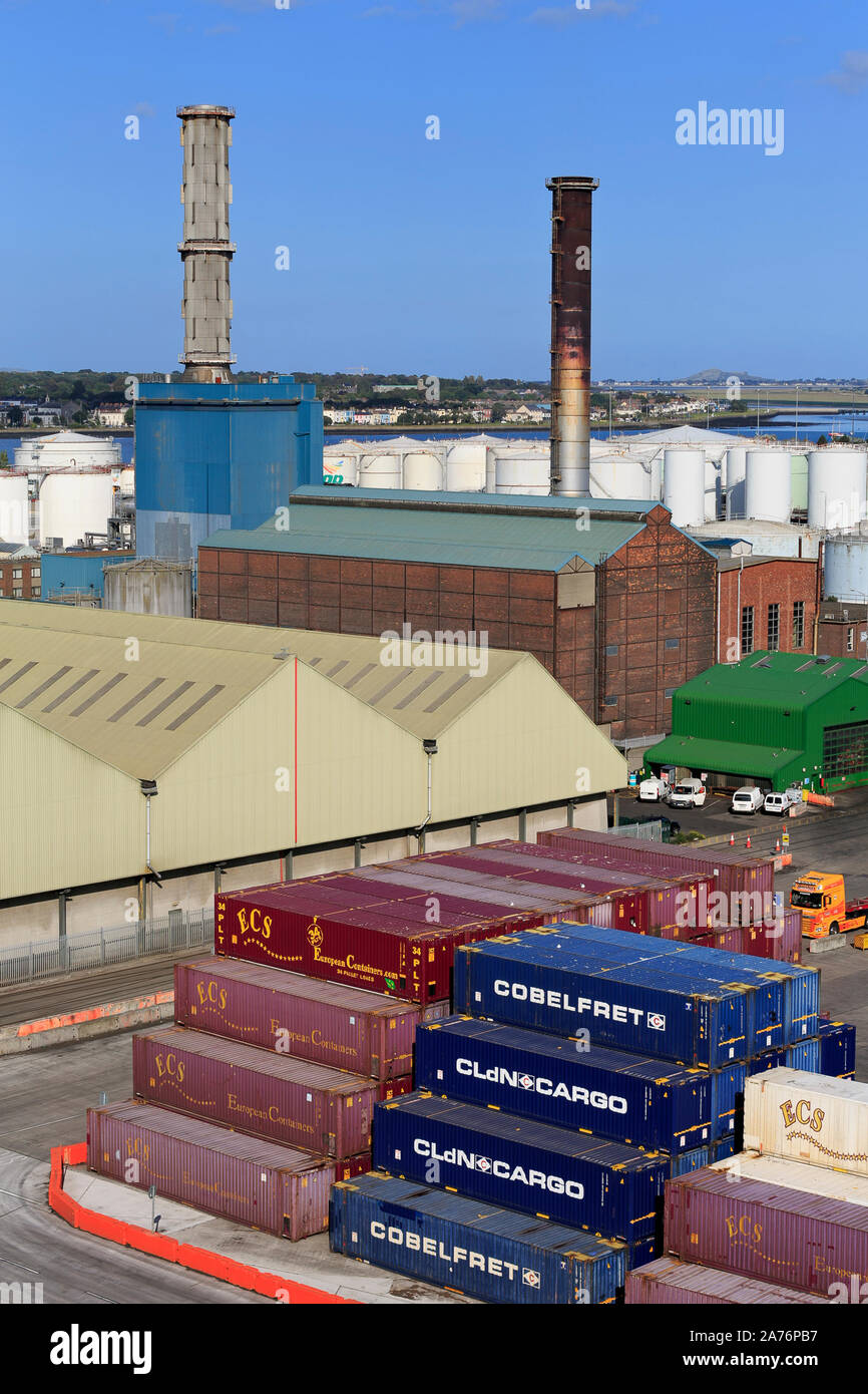 Container Port, Dublin, County Dublin, Ireland Stock Photo Alamy