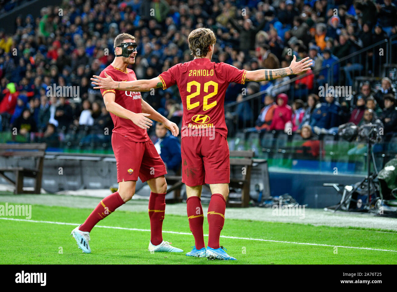Nicolo Zaniolo Of A S Roma Calcio Celebrates After The Goal High Resolution  Stock Photography and Images - Alamy
