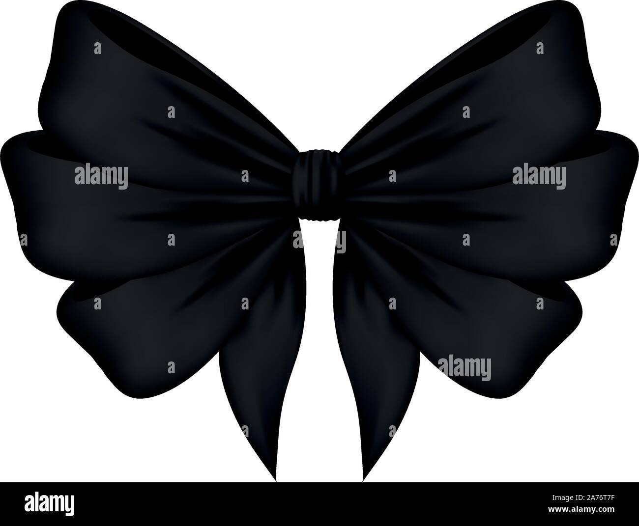 black bow ribbon decorative icon Stock Vector Image & Art - Alamy