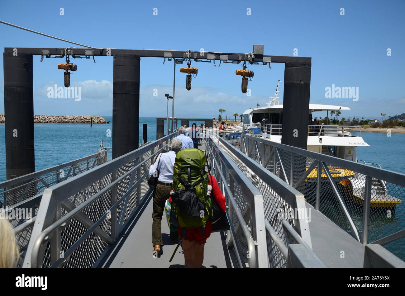 Island Ferry, Nelly Bay ferry crossing Stock Photo Alamy