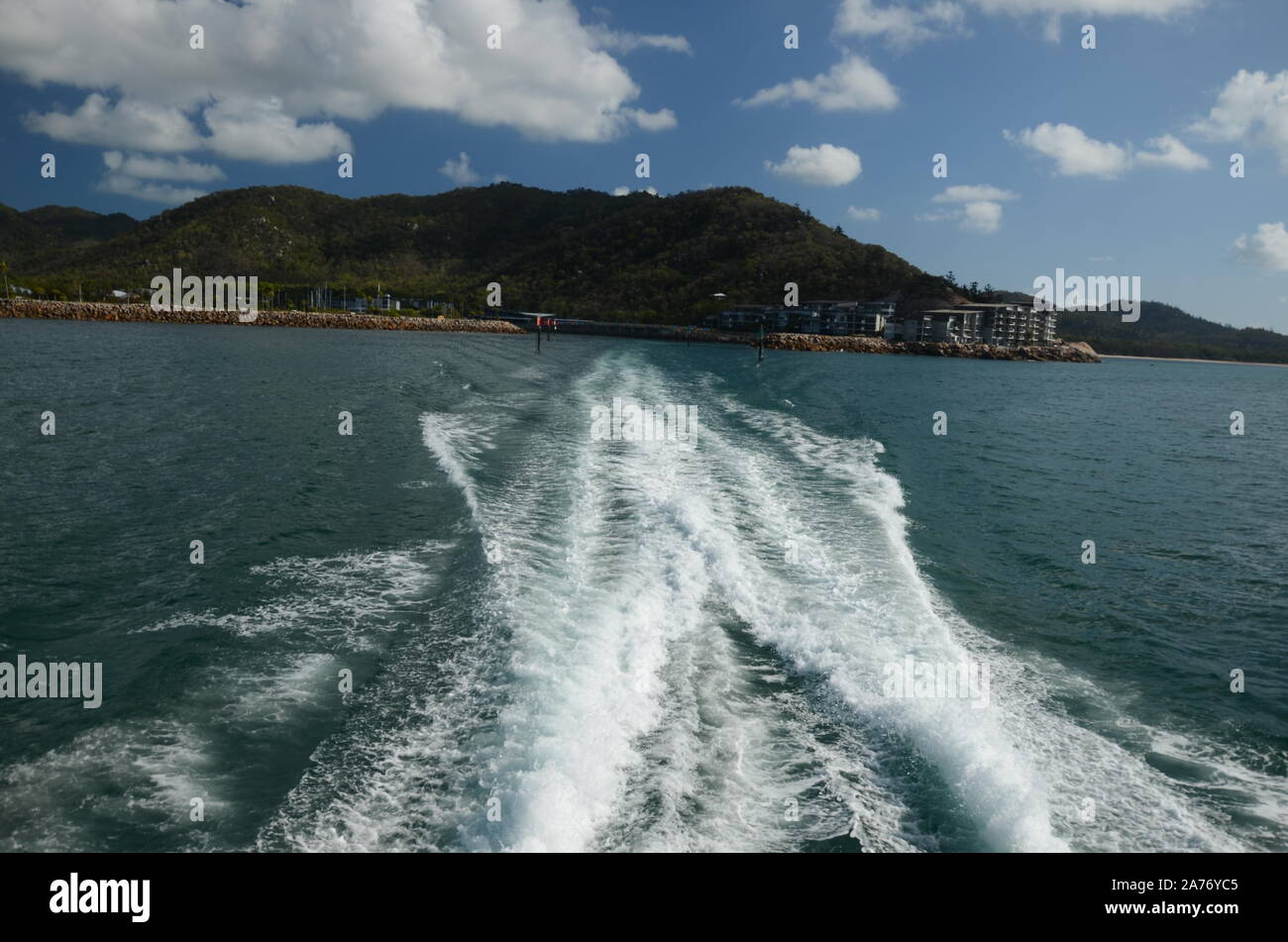 Magnetic Island Ferry, Nelly Bay ferry crossing Stock Photo - Alamy