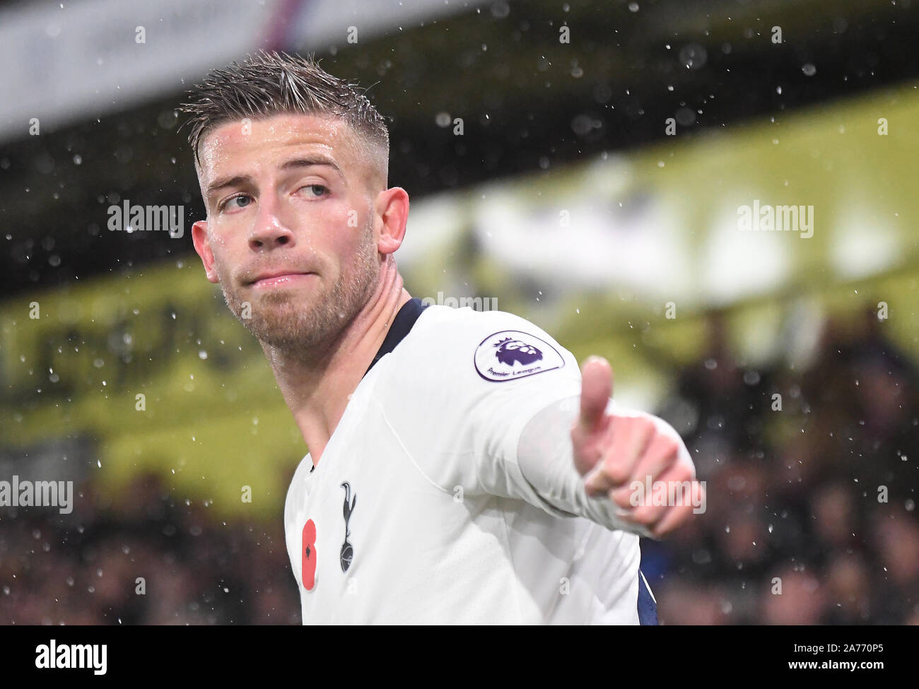 LONDON, ENGLAND - NOVEMBER 10, 2018: Toby Alderweireld of Tottenham pictured during the 2018/19 Premier League game between Crystal Palace and Tottenham Hotspur at Selhurst Park. Stock Photo