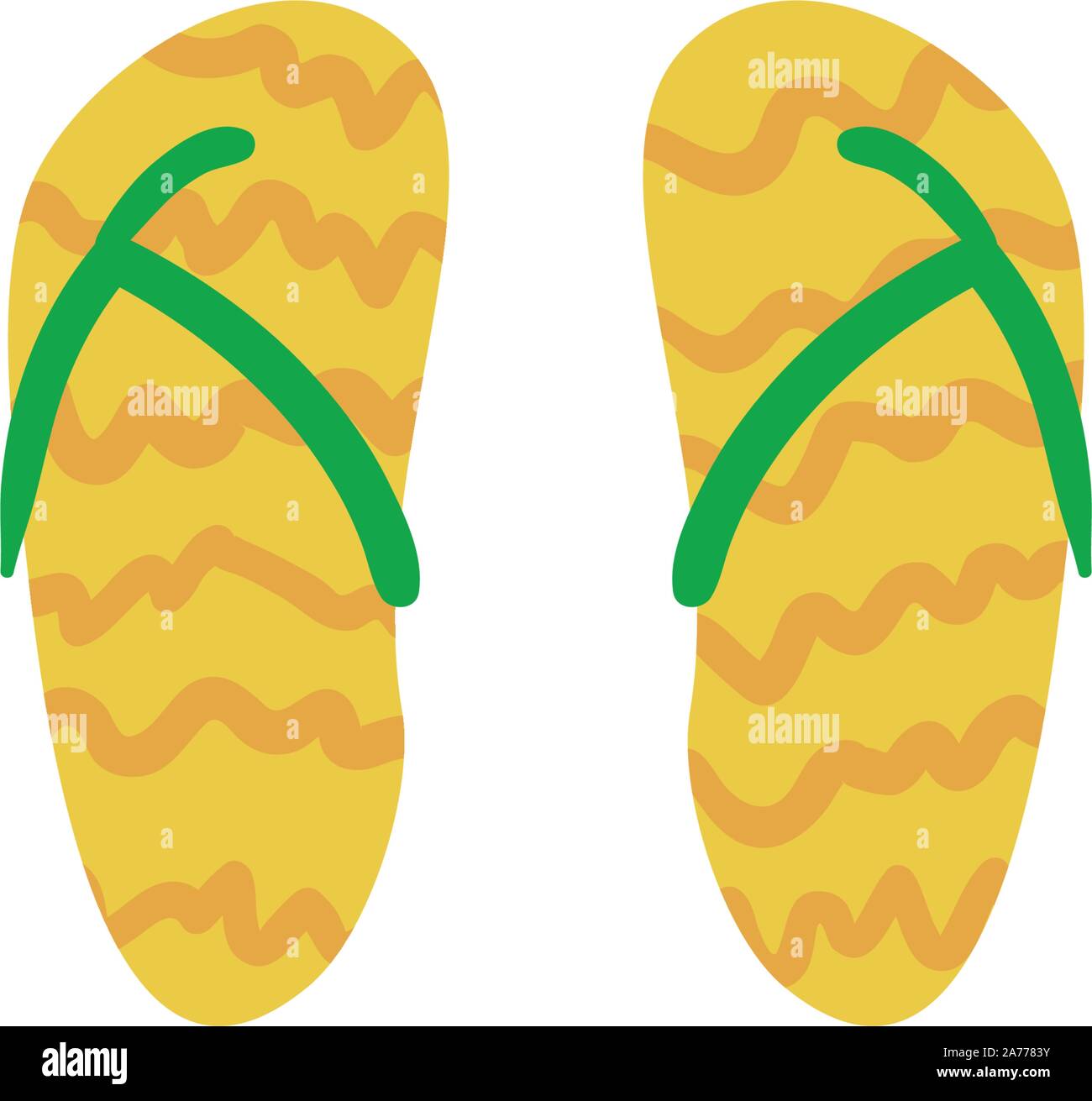 beach sandals on white background vector illustration design Stock ...