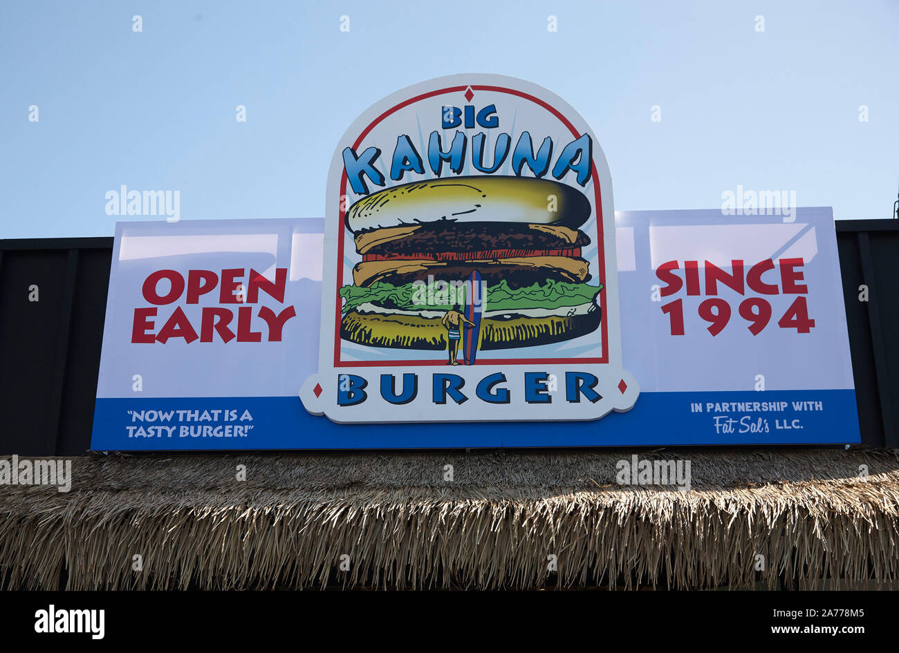 Los Angeles, CA. 30th Oct, 2019. Big Kahuna Burger pop-up on Octorber 30, 2019 in Los Angeles CA. Credit: Cra Sh/Image Space/Media Punch/Alamy Live News Stock Photo