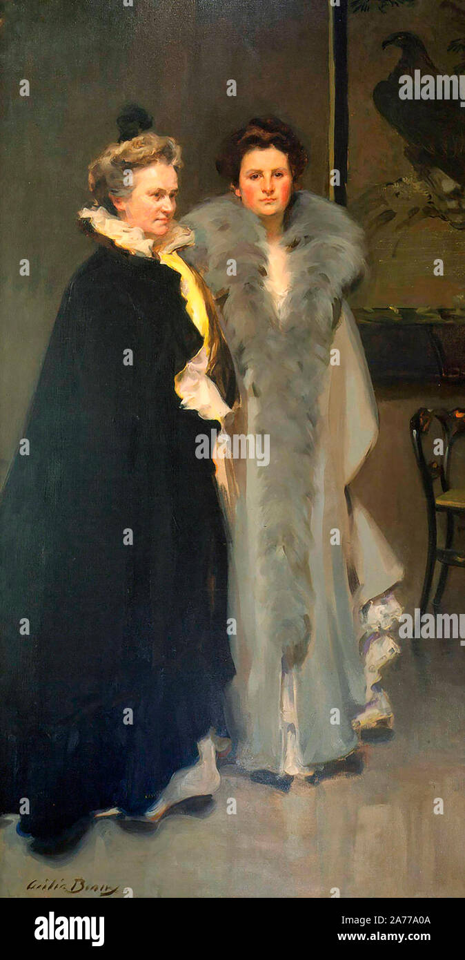 Mother and Daughter, Mrs. Clement Acton Griscom and Frances C. Griscom - Cecilia Beaux, 1898 Stock Photo
