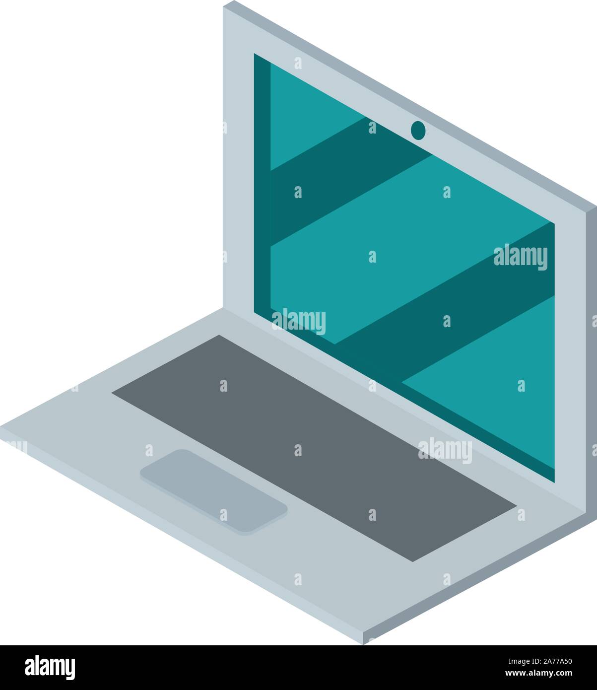 laptop device technology icon isometric vector illustration Stock ...