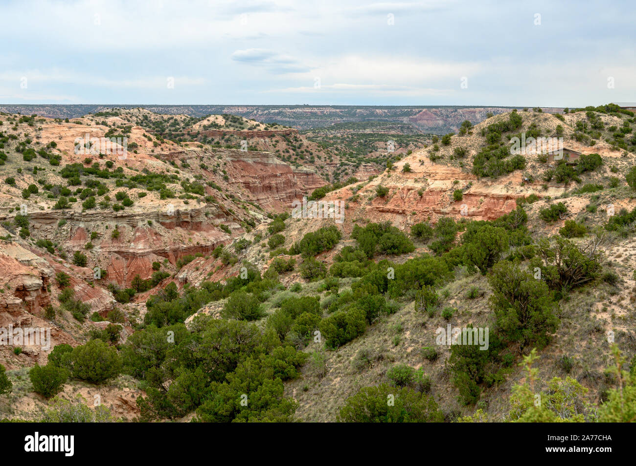 Palo Duro Canyon State Park in the Texas Panhandle near Amarillo and the town of Canyon, Texas Stock Photo