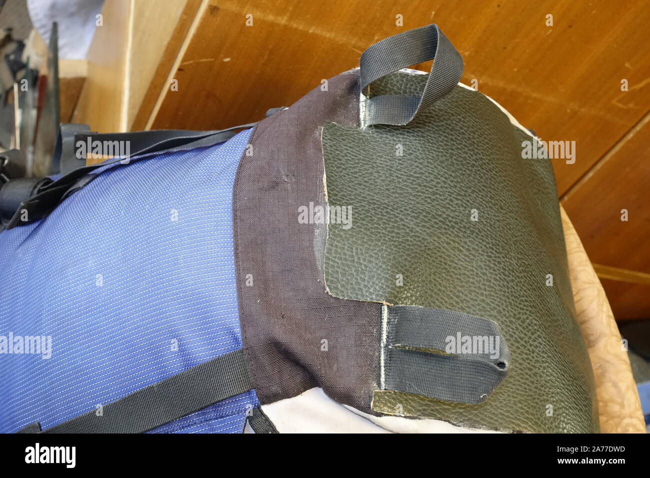 repair backpack Stock Photo