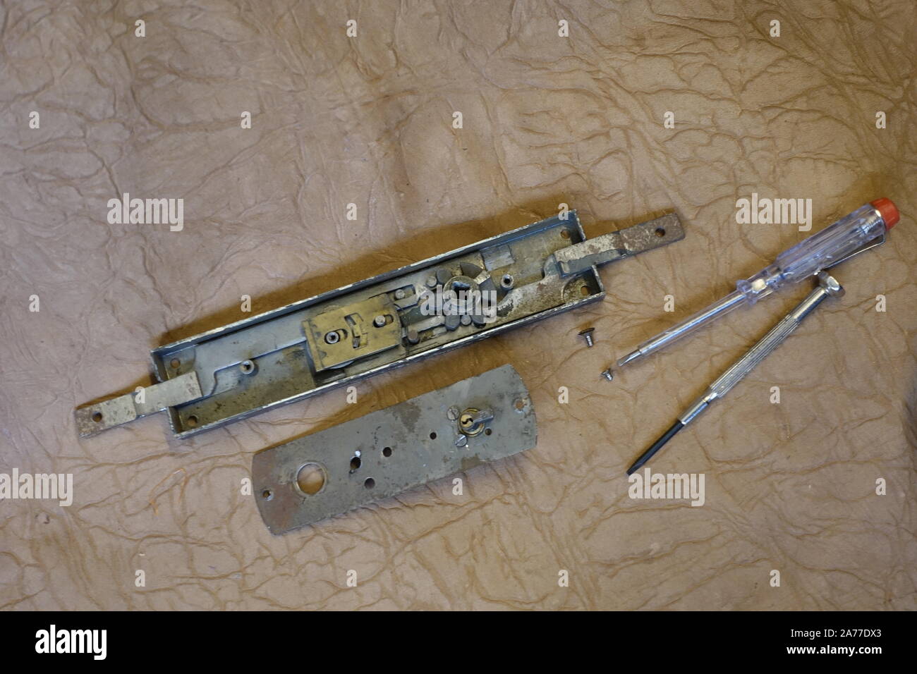 Keys in repair Workshop Stock Photo