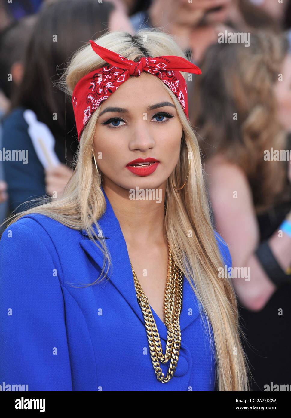 LOS ANGELES, CA - MARCH 18, 2014: Singer Pia Mia Perez at the Los