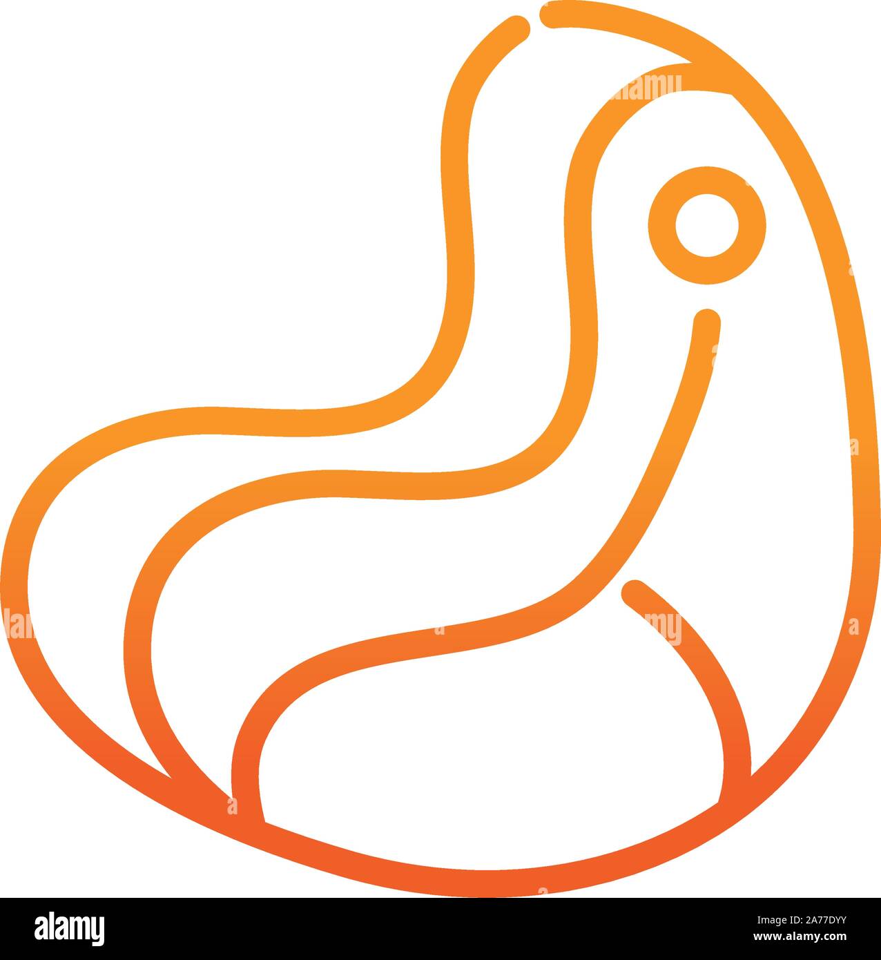 protein meat beef steak food gradient line vector illustration Stock ...