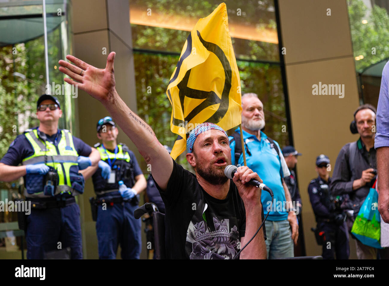 Melbourne, Australia. 31 October, 2019. Climate Change Activists, known ...