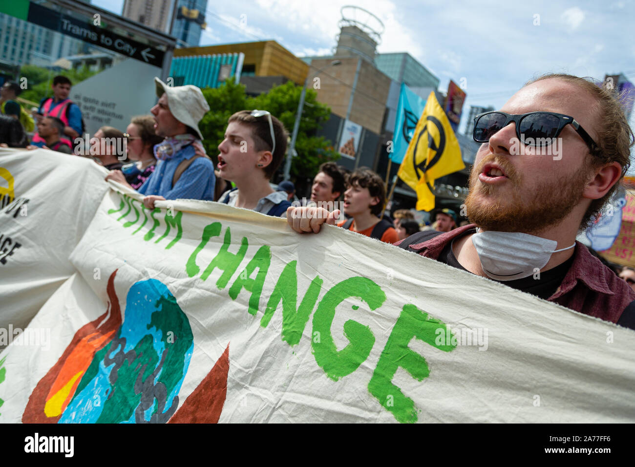 Melbourne, Australia. 31 October, 2019. Climate Change Activists, known ...