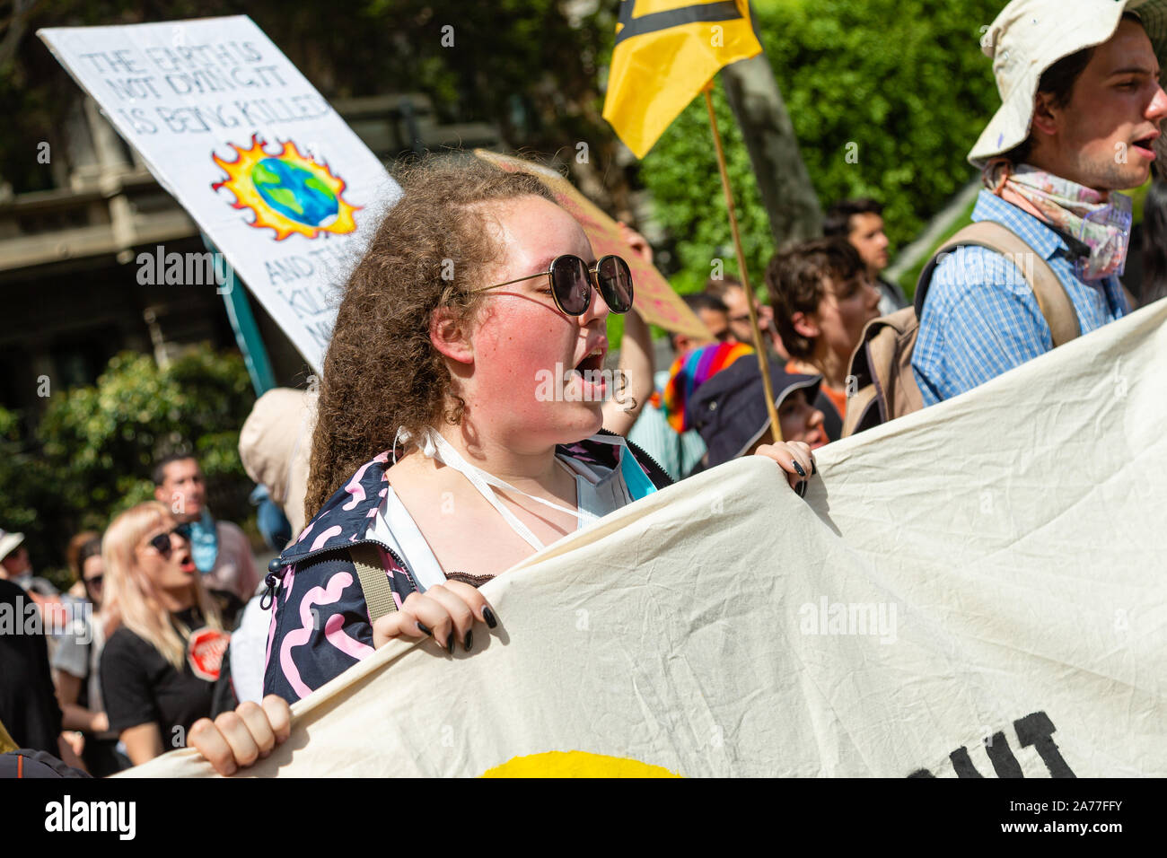 Melbourne, Australia. 31 October, 2019. Climate Change Activists, known ...