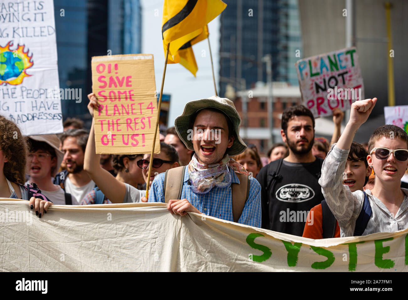 Melbourne, Australia. 31 October, 2019. Climate Change Activists, known ...