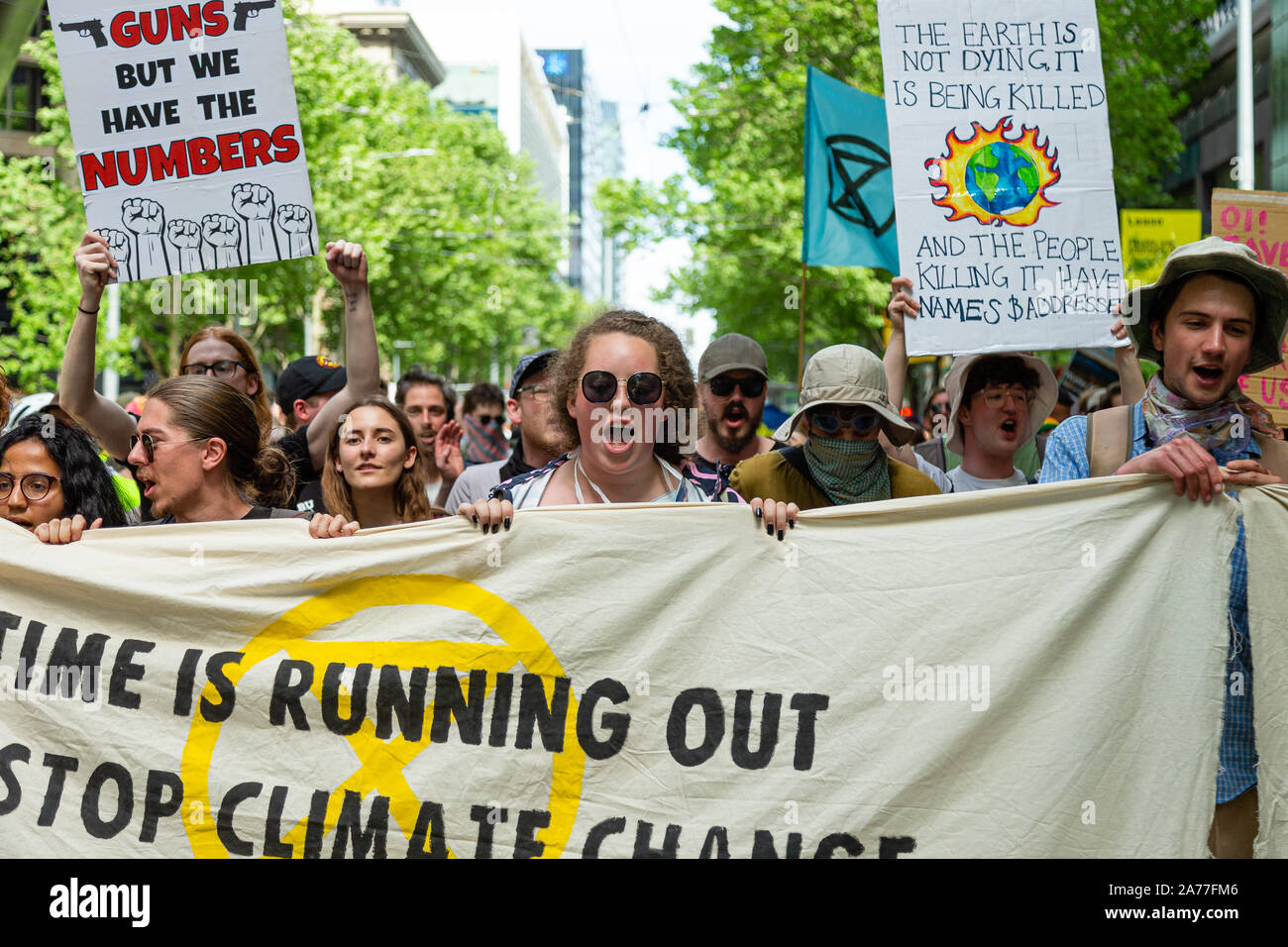 Melbourne, Australia. 31 October, 2019. Climate Change Activists, known ...
