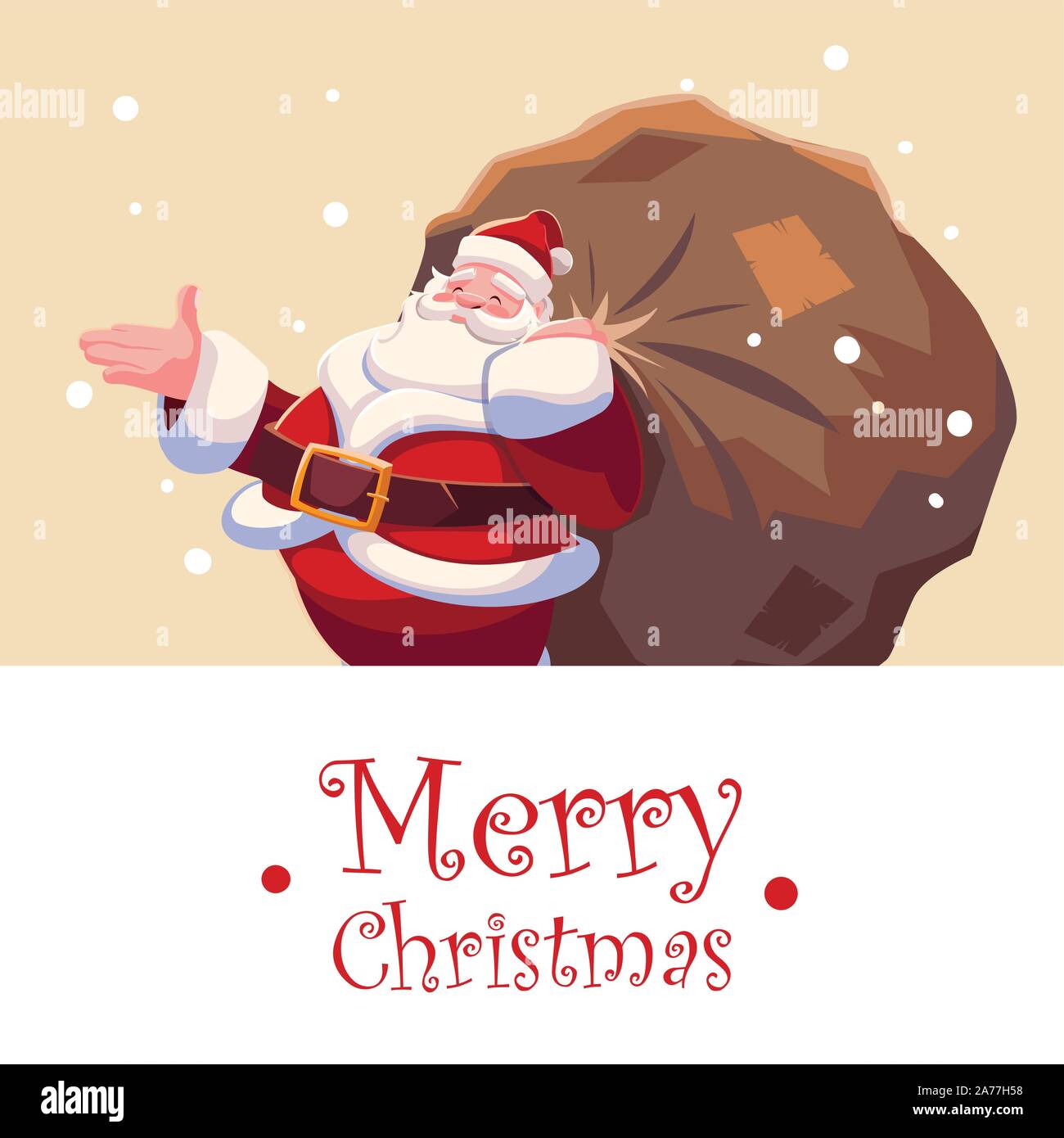 Santa claus design, Merry christmas season decoration card invitation ...
