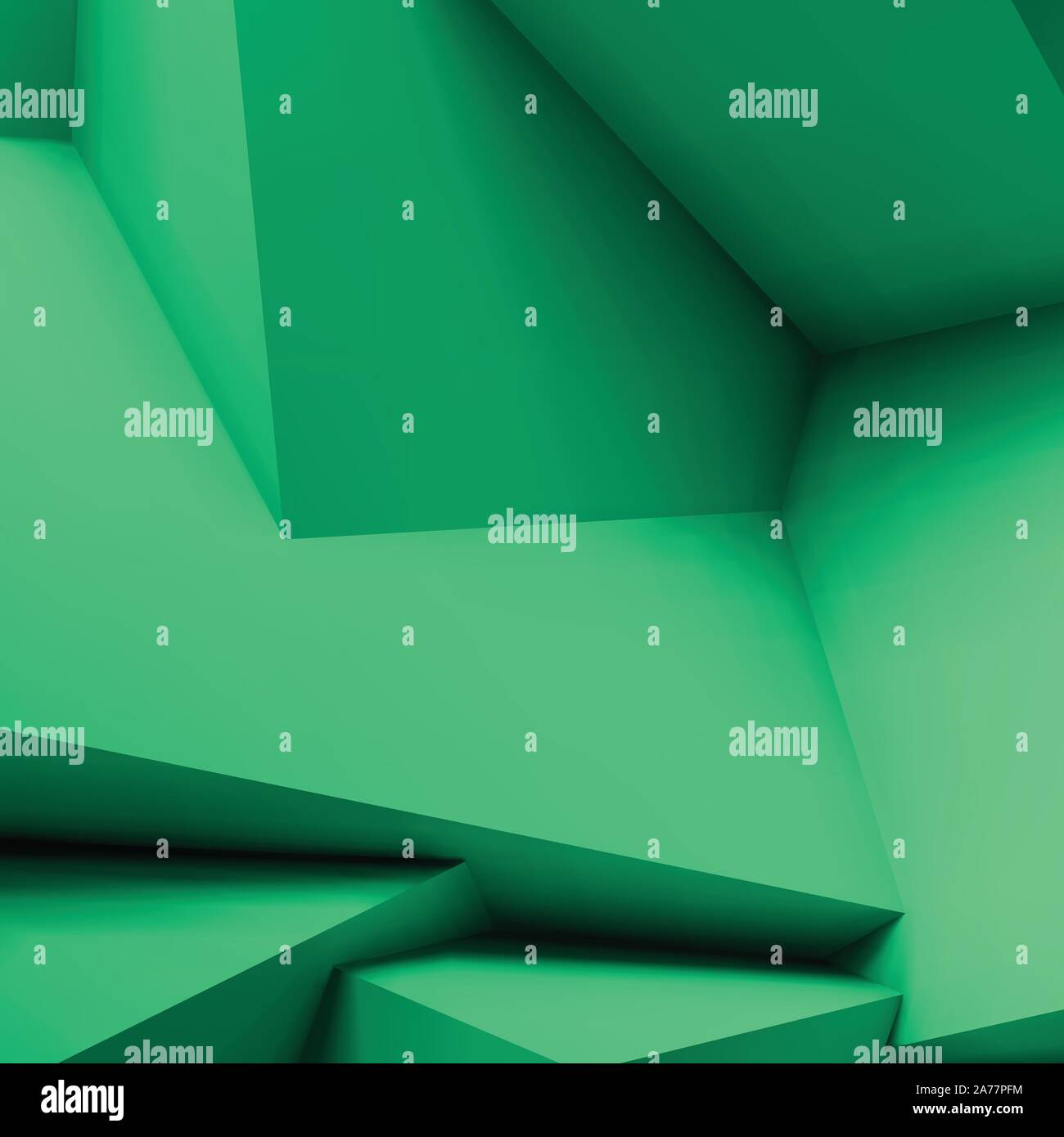 Abstract geometric background with overlapping cubes Stock Vector
