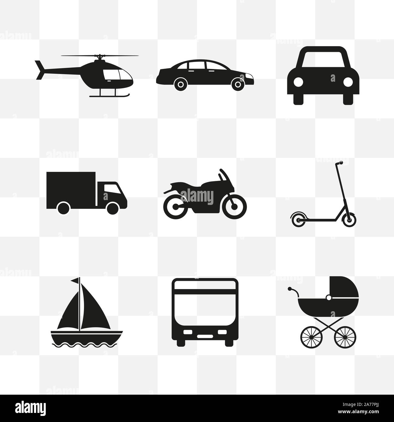 Transport, Logistics icon. Vector illustration, flat design. Stock Vector