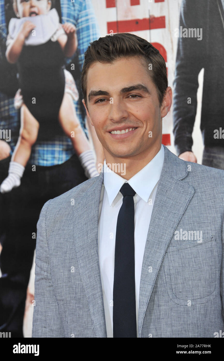 Members of the cast of Neighbors arrive at the film's world premiere at  the Regency Village Theatre on Monday, April 28, 2014, in Los Angeles.  Pictured from left are Dave Franco, Jerrod