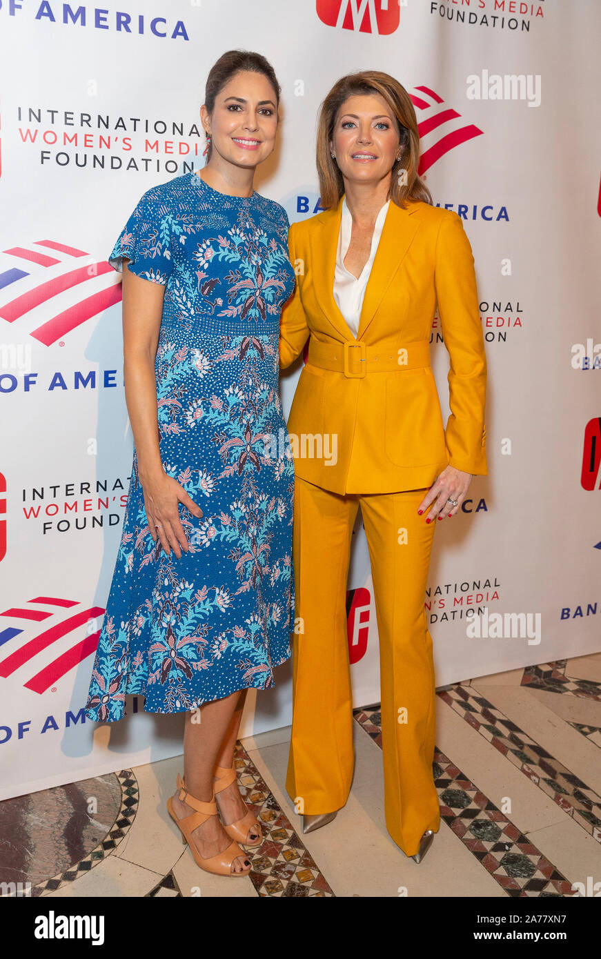 New York, United States. 30th Oct, 2019. Cecilia Vega and Norah O