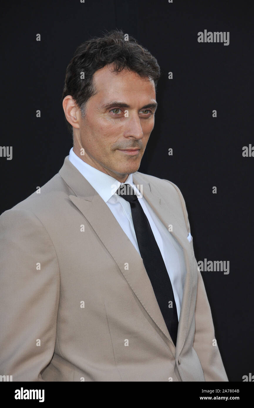 LOS ANGELES, CA - JULY 23, 2014: Rufus Sewell at the premiere of his ...