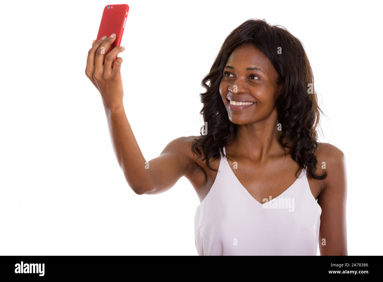 Young happy african woman taking hi-res stock photography and images ...