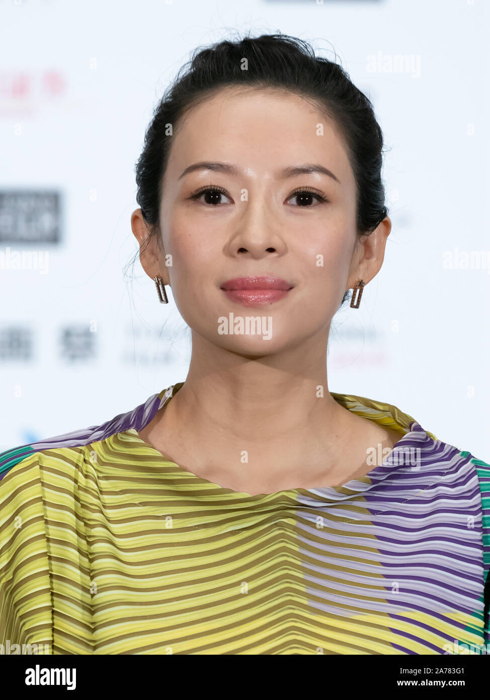 Tokyo, Japan. 29th Oct, 2019. Jury chair of TIFF (Tokyo International Film Festival) actress Zhang Ziyi attends a press conference during the 32nd Tokyo International Film Festival 2019. Credit: SOPA Images Limited/Alamy Live News Stock Photo