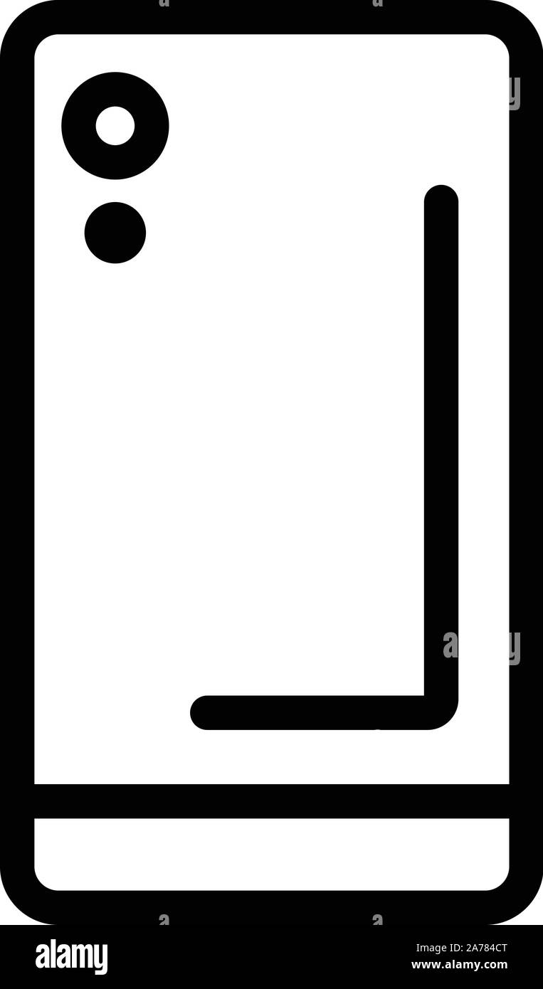 Mobile phone case icon, outline style Stock Vector Image & Art Alamy