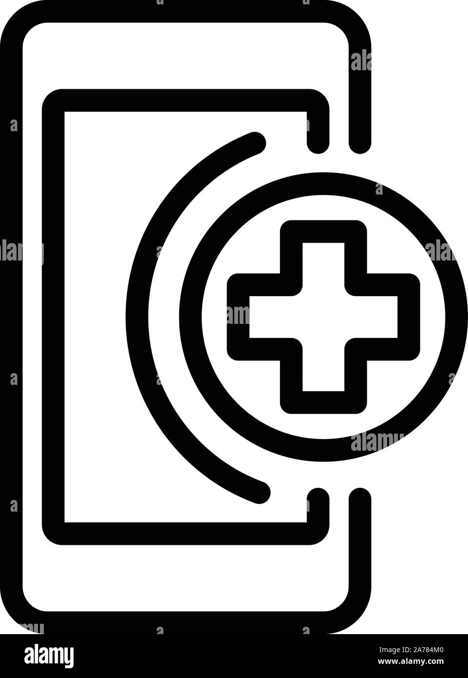First help smartphone icon, outline style Stock Vector Image & Art - Alamy