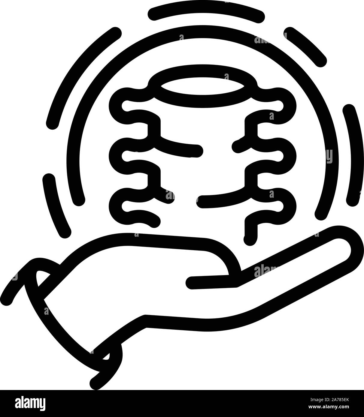 Spine care icon, outline style Stock Vector Image & Art - Alamy