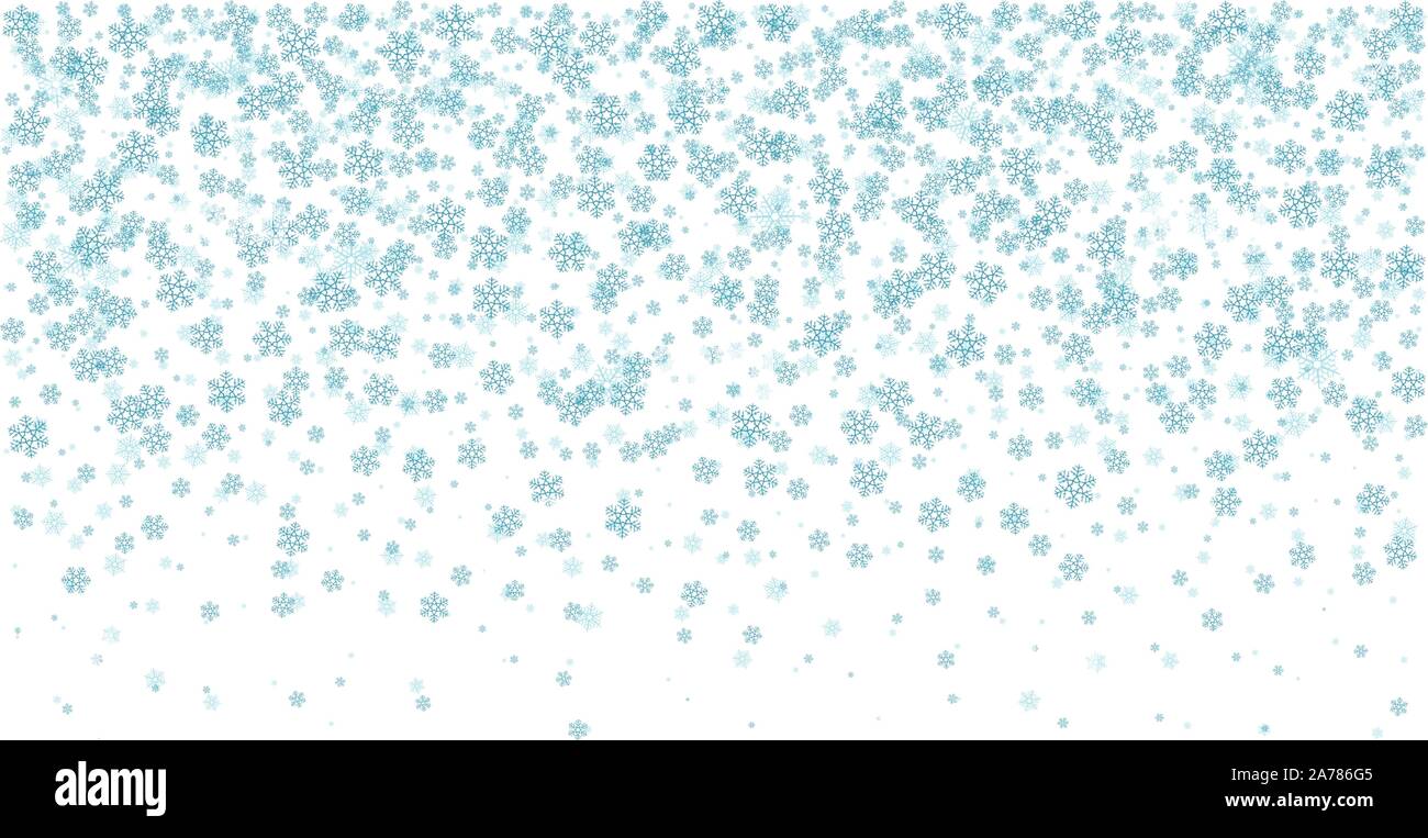 Falling snow vector. Winter background with snowflakes. Holiday background with snowflakes . Vector Illustration. Stock Vector