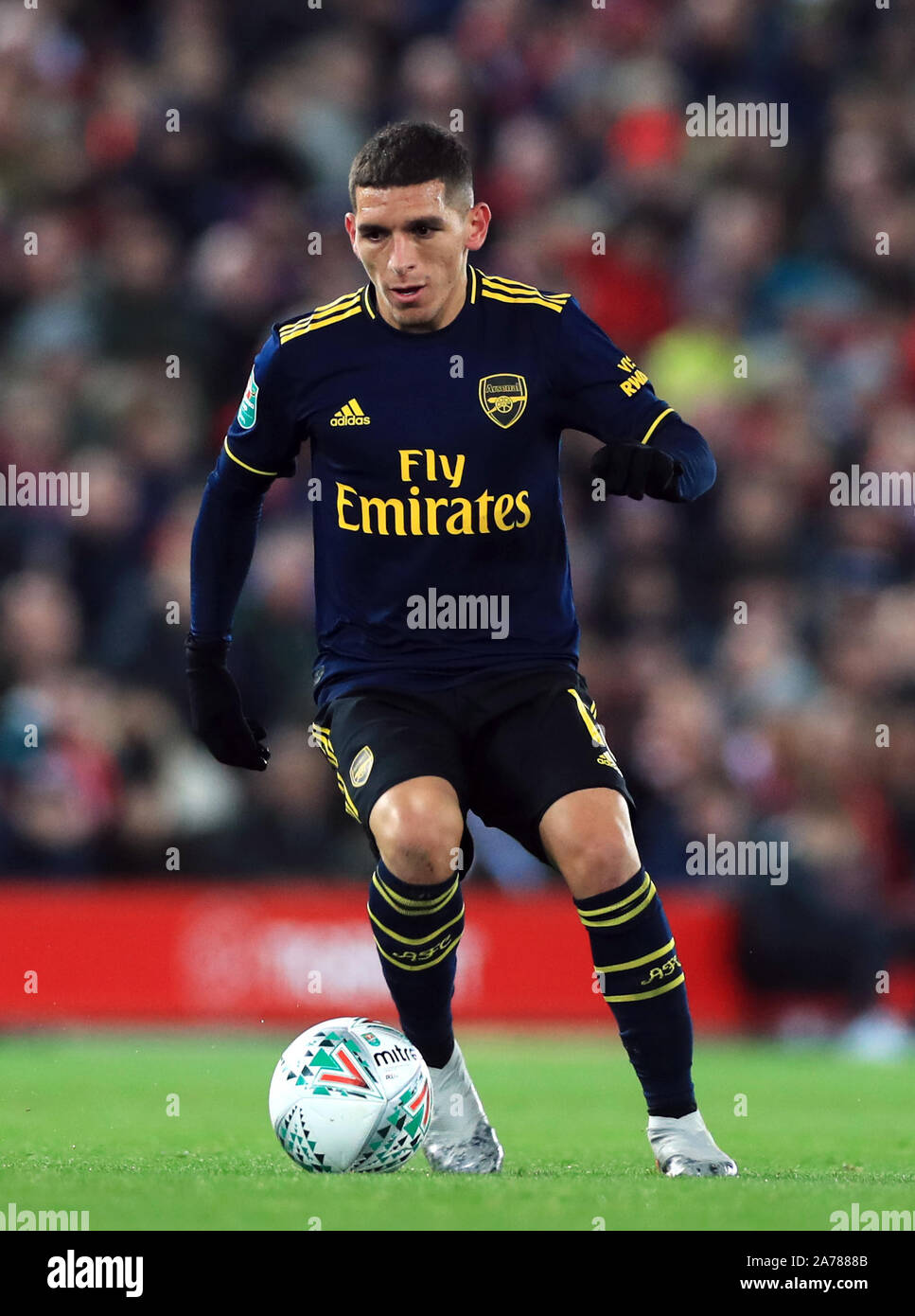 Arsenal's Lucas Torreira during the Cup, Fourth Round match at Liverpool Stock -