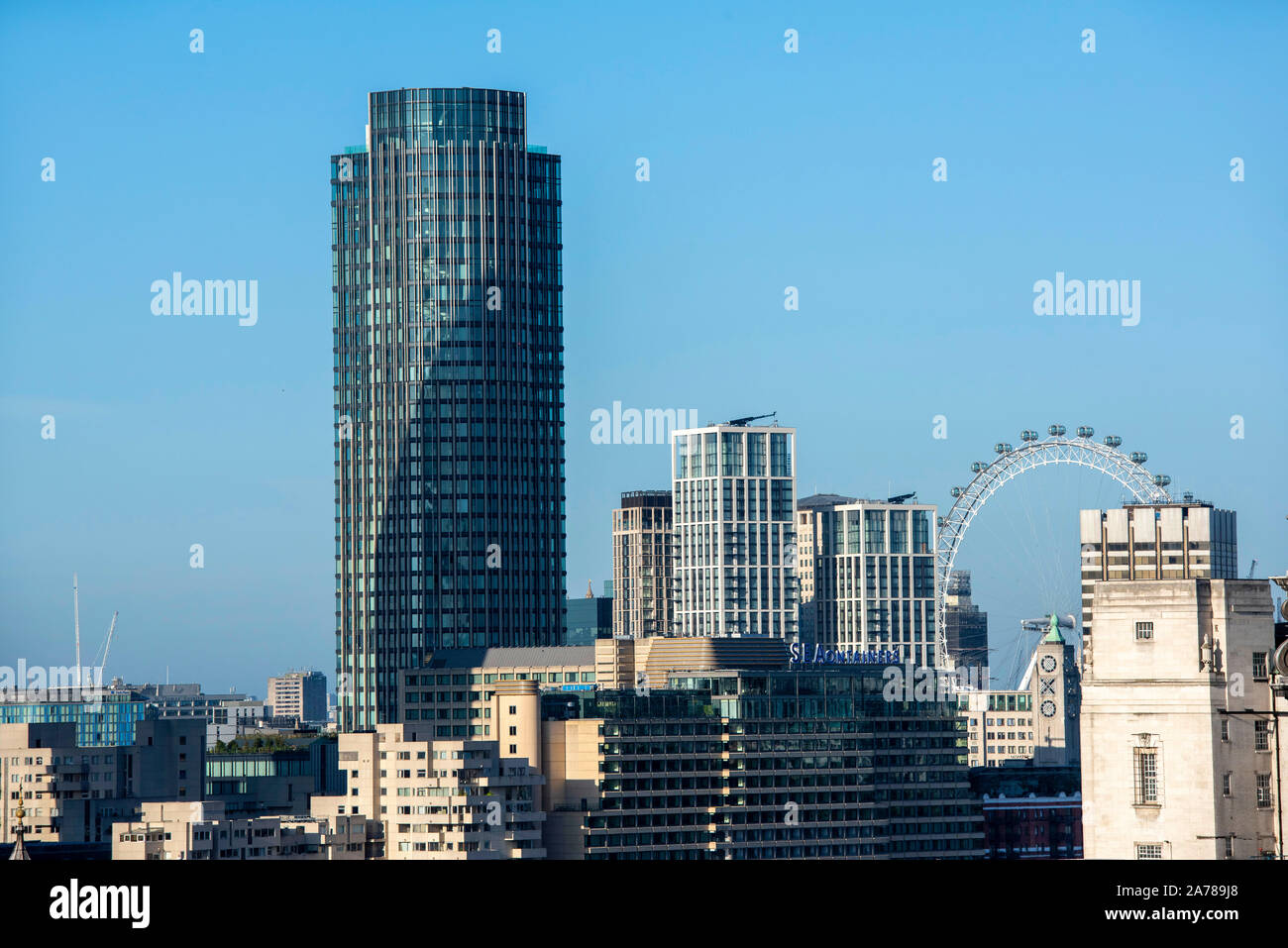 View from the Roof Terrace of the One New Change Development in London, England UK Stock Photo