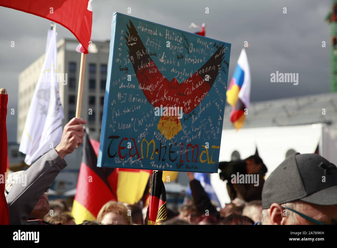 "Wir Für Deutschland" Demo In Berlin Am 3.10.2019 Stock Photo - Alamy