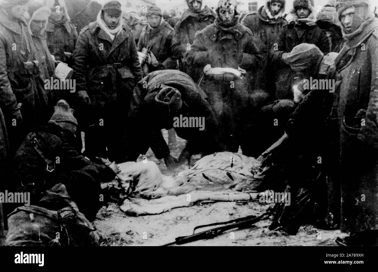 Italian troops, Italian campaign of Russia Stock Photo