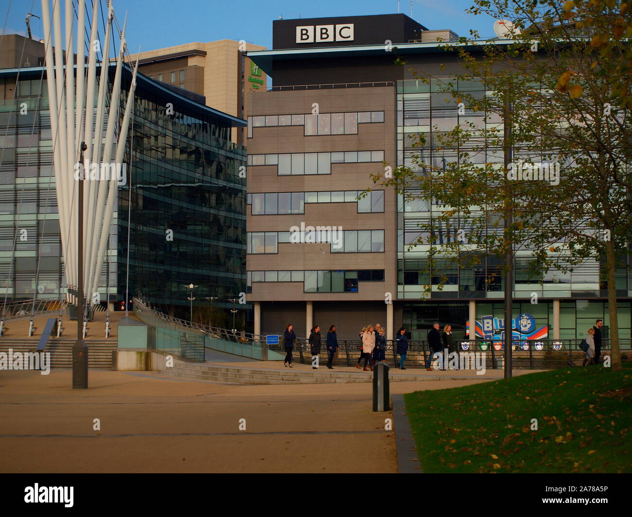 Media city, salford quays, salford, manchester Stock Photo