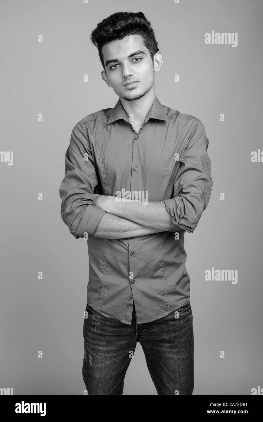 Skinny indian Black and White Stock Photos & Images - Alamy