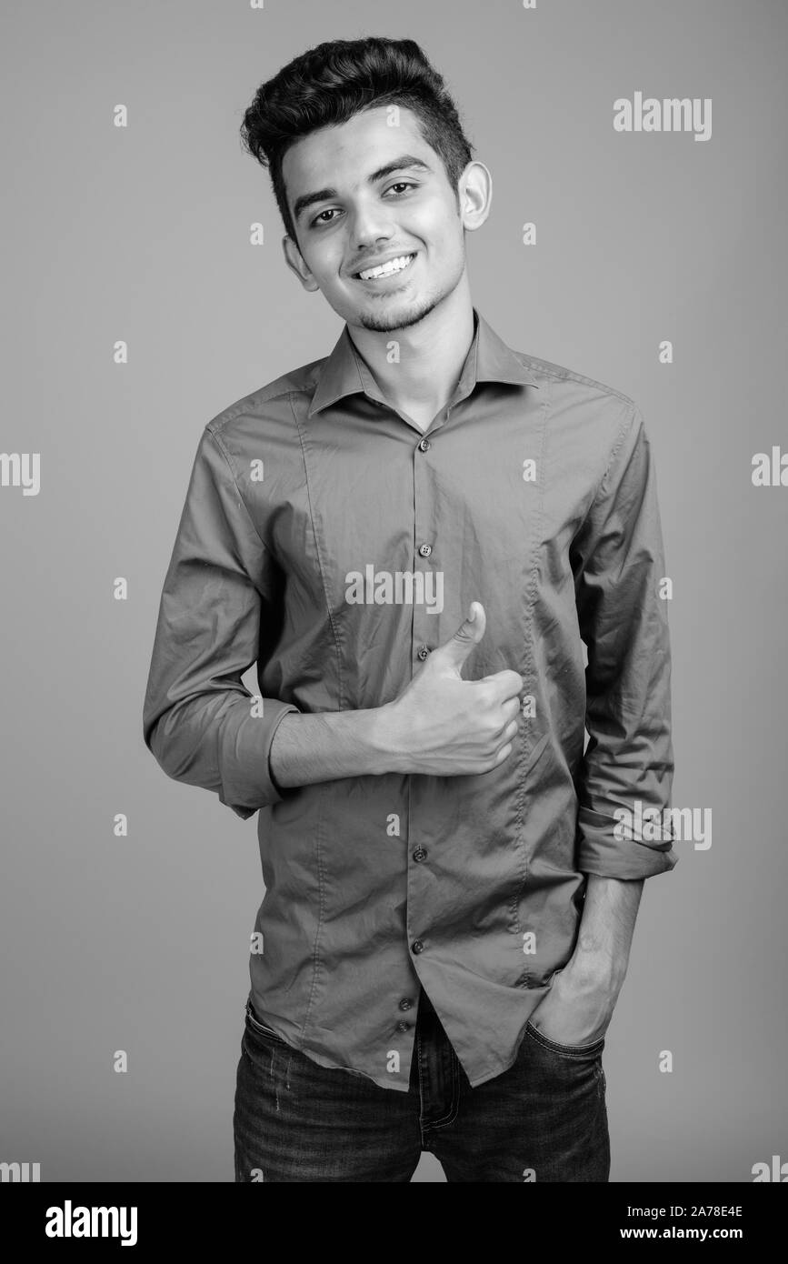 Skinny indian Black and White Stock Photos & Images - Alamy
