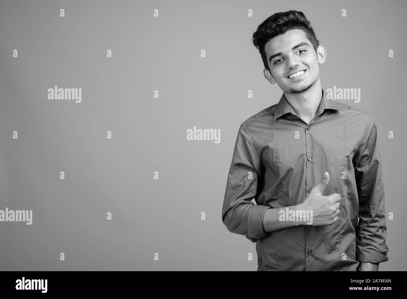 Skinny indian Black and White Stock Photos & Images - Alamy