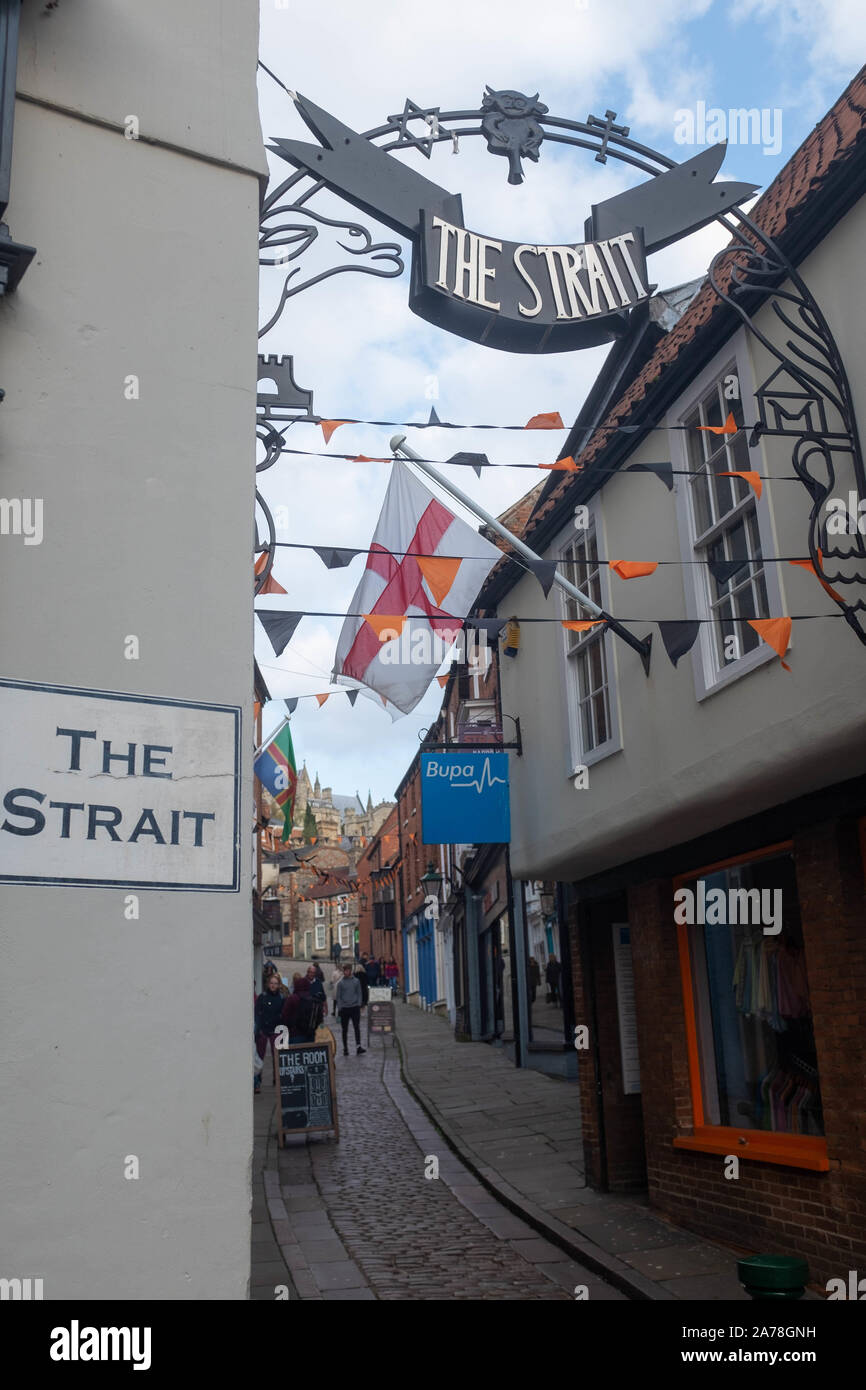 Lincoln city centre, Lincolnshire, UK Stock Photo